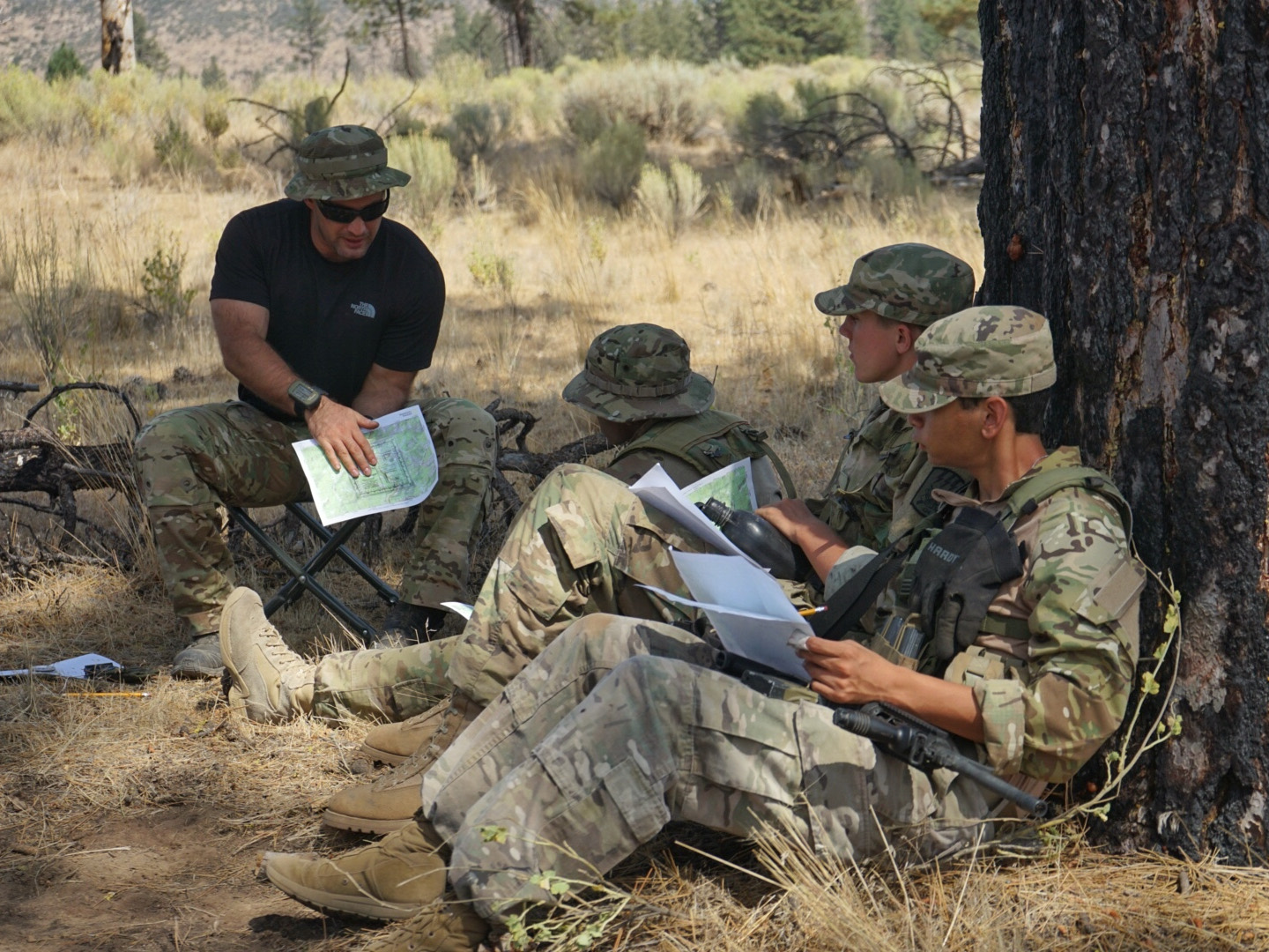 Explorers training at the Van Nuys National Guard Armory
